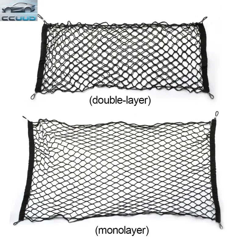 Car Trunk Cargo Net – Elastic Mesh Storage Net, 110 × 50 cm