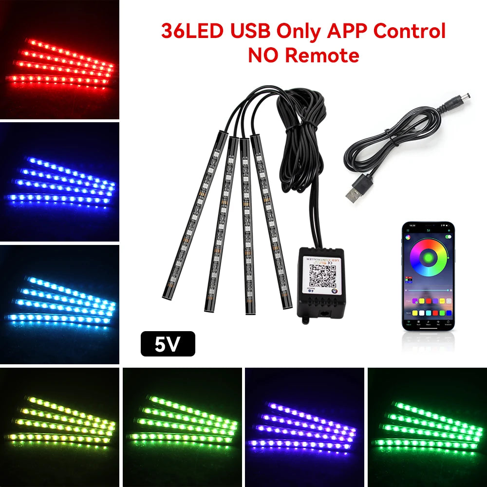 Footwell LED kit app control version