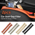 Car seat gap filler installed between seat and console