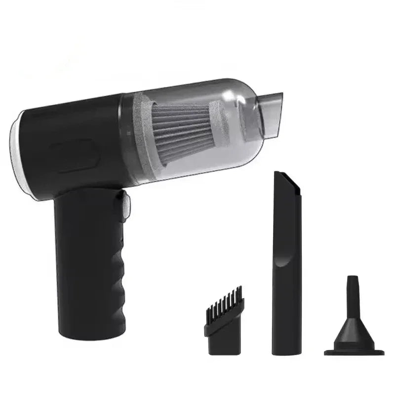 Mini Cordless Car Vacuum – USB Rechargeable Wet & Dry Handheld Cleaner